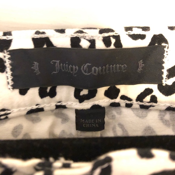 Juicy Couture White Leopard Print Shorts - Picture 2 of 4